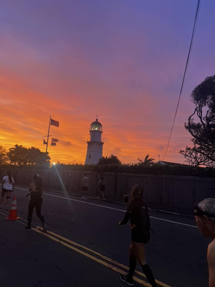 Todd and Melinda Wolfe at Honolulu Marathon