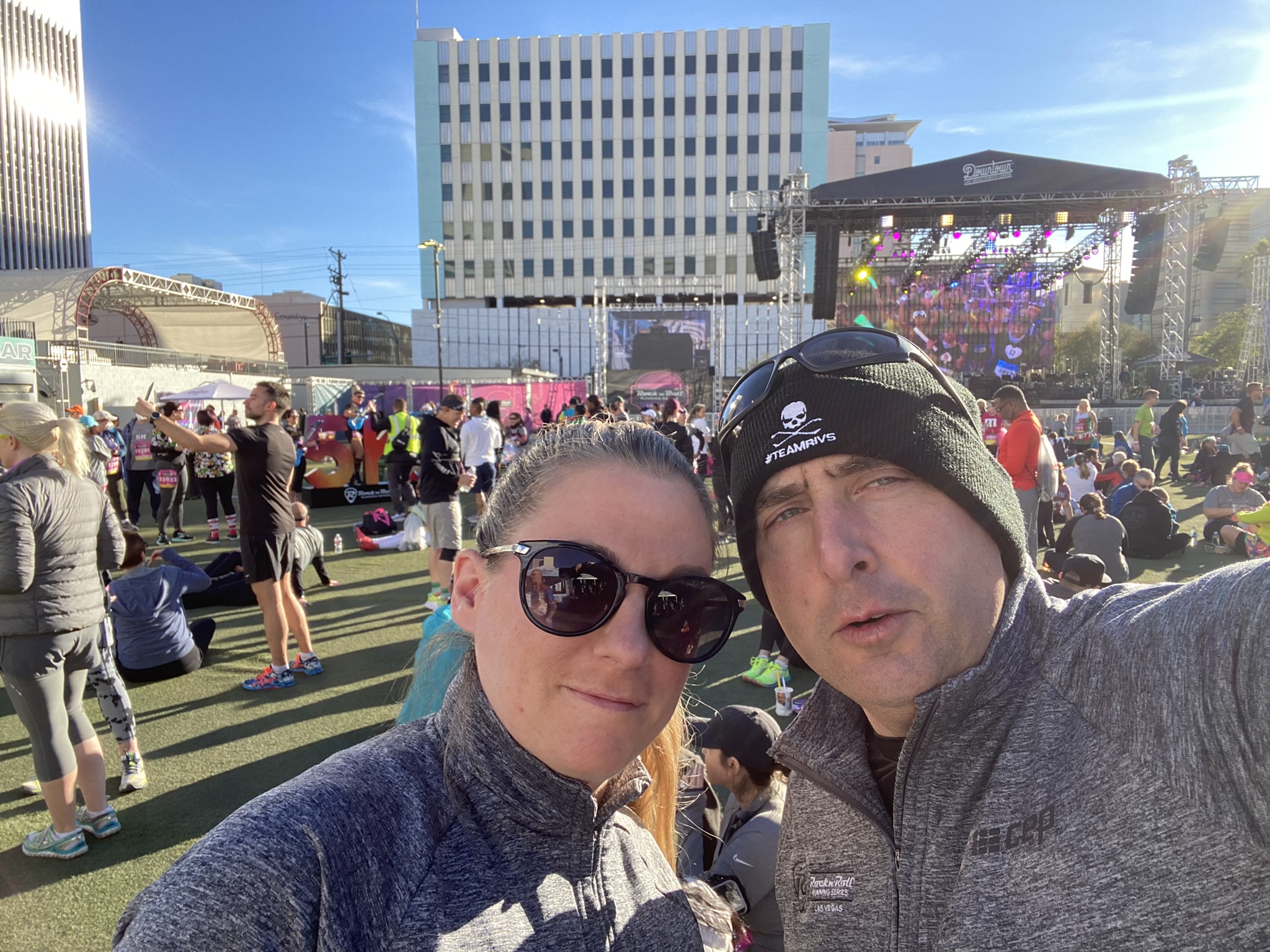 Todd and Melinda Wolfe at Rock ’n’ Roll Las Vegas Half Marathon