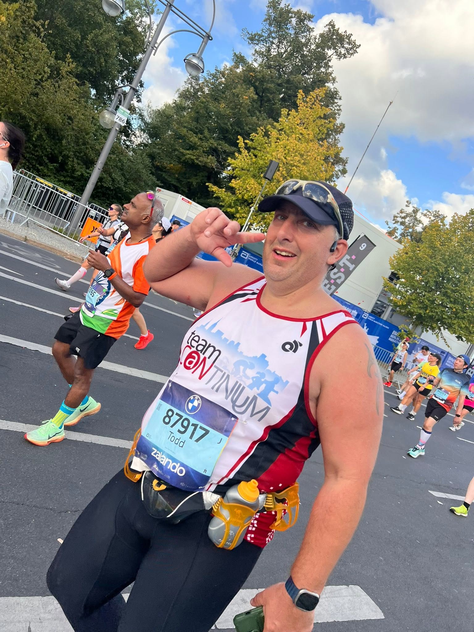 Todd and Melinda Wolfe at Berlin Marathon